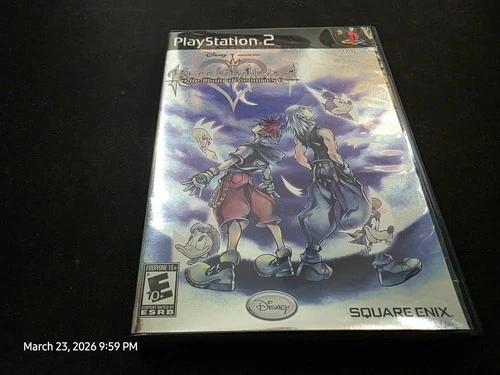 Kingdom Hearts Re:Chain of Memories Sony Playstation 2 PS2 MINT CIB+3 Postcards!