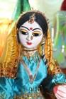 VTG Beautiful Handmade Indian Doll Woman Churning Butter Pottery Face & Hands  — photo 4