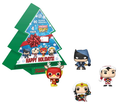 Funko Pocket Pop! Dc Comics Holiday Pack NEU & OVP