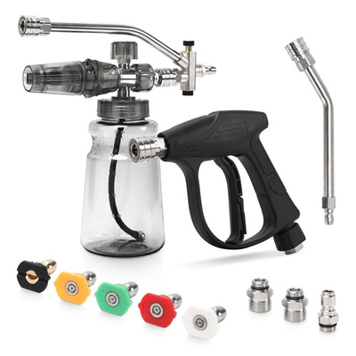 #ad Foam Cannon Kit for Pressure Washer Dual Connector Snow Foam Gun with Spray ... $63.23