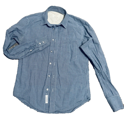 Rag & Bone, Vintage Rag and Bone shirt Men New York Men S size white &blue checkered