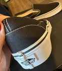 VANS Old school Slip-On Black Shoes Women's 10.5 Men's 9 Black Label — photo 8