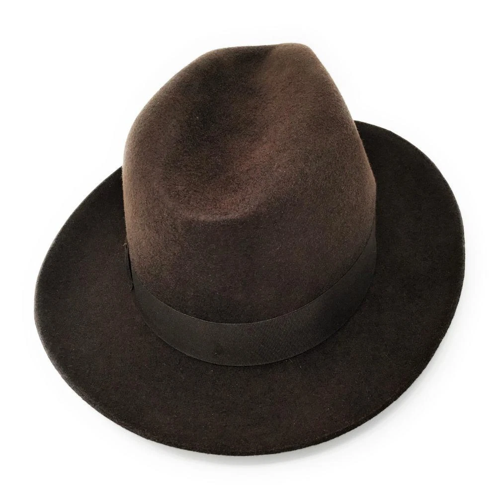 Sombrero Fedora Forrado de Fieltro de Lana Estilo Indiana - Para Hombre
