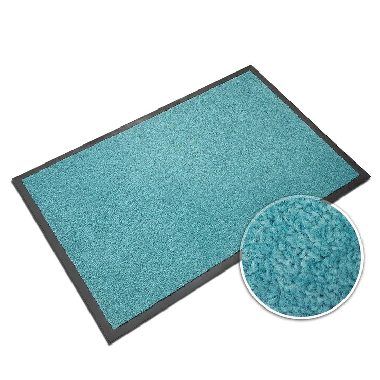 Schmutzfangmatte Türmatte Türvorleger MONOCHROM TÜRKIS Fußmatte Schmutzmatte - Bild 4 von 4