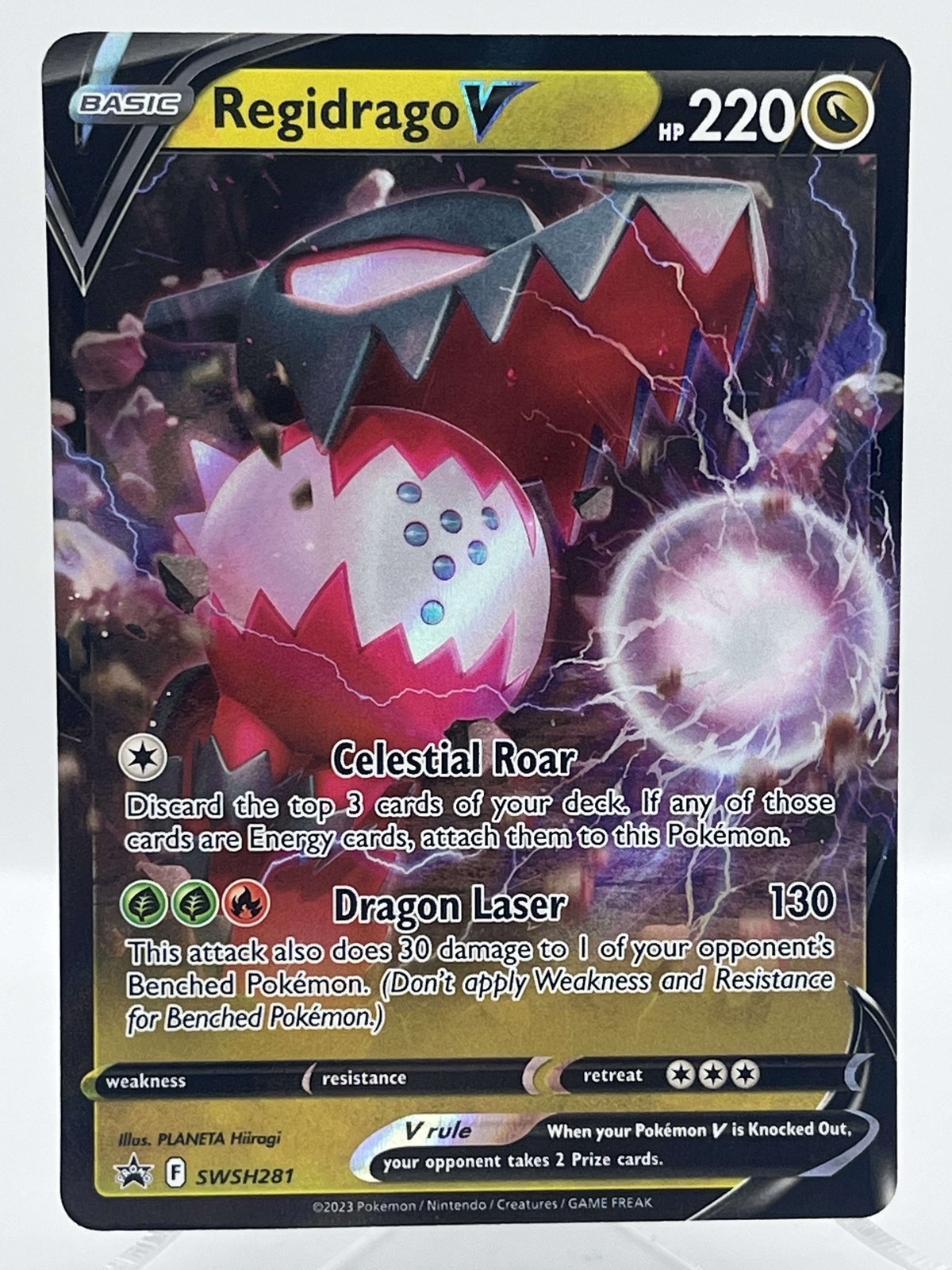 Regidrago V SWSH281 Holo Black Star Promo SWSH Ultra Rare 2023 Pokémon TCG Card