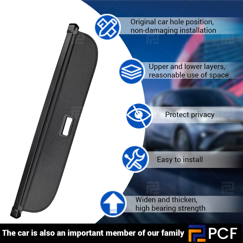 Black Rear Cargo Security Trunk Cover Retractable For INFINITI QX50 20192023 22 eBay