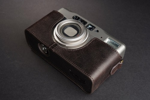 Genuine Real Leather Half Camera Case Bag Cover para Contax TVS ii Film Camera - Imagen 34 de 34