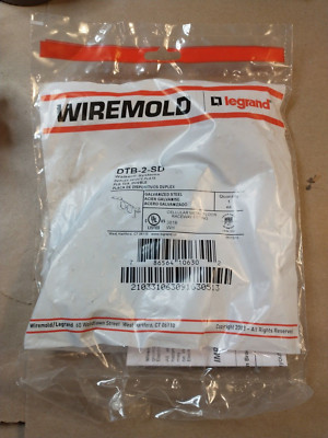legrand Wiremold DTB-2-SD Walker Systems Duplex Device Plate - Fast Ship