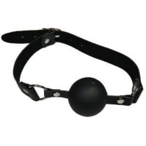 Bondage Leder Mund Ball Knebel Mundknebel 45mm Schwarz Ebay