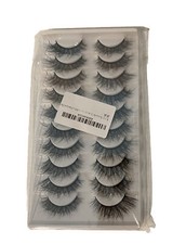 NEW Long Thick 3D False Eyelashes 10 pairs