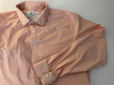 MIZZEN  MAIN orange plaid Leeward Collection Long sleeve shirt Men's XL trim