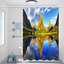 Great Gold Range Waterproof Bath Polyester Shower Curtain Liner Water Resistant