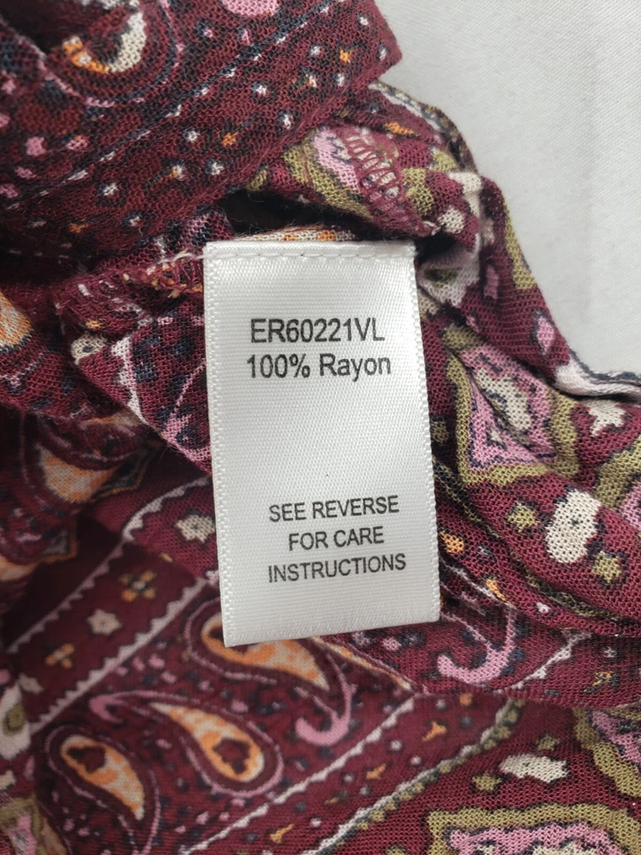 En Creme Womens Size S Paisley Striped Pattern Boho Short Sleeve Romper NWT - Image 4 of 4