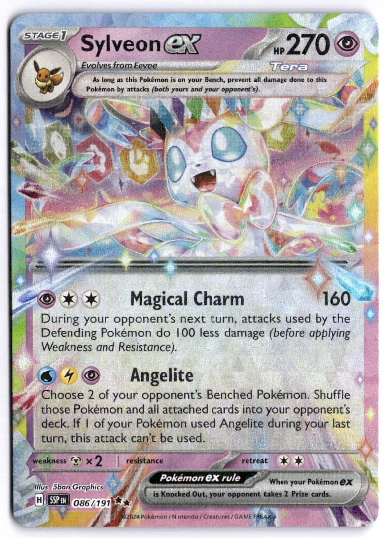 Sylveon EX 86/191 Surging Sparks Double Rare Holo Pokemon TCG English NM