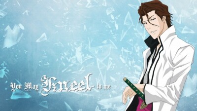 Anime aizen sousuke hd Stitched Gaming Mat Desk