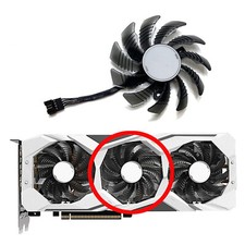 Graphics Card Fan Spare Accessory for GIGABYTE RTX2060 2060S 2070 GAMING WHITE