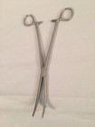 Used Military Stock COLUMBIA Hemostatic Forceps Curved Rochester Pean 9"