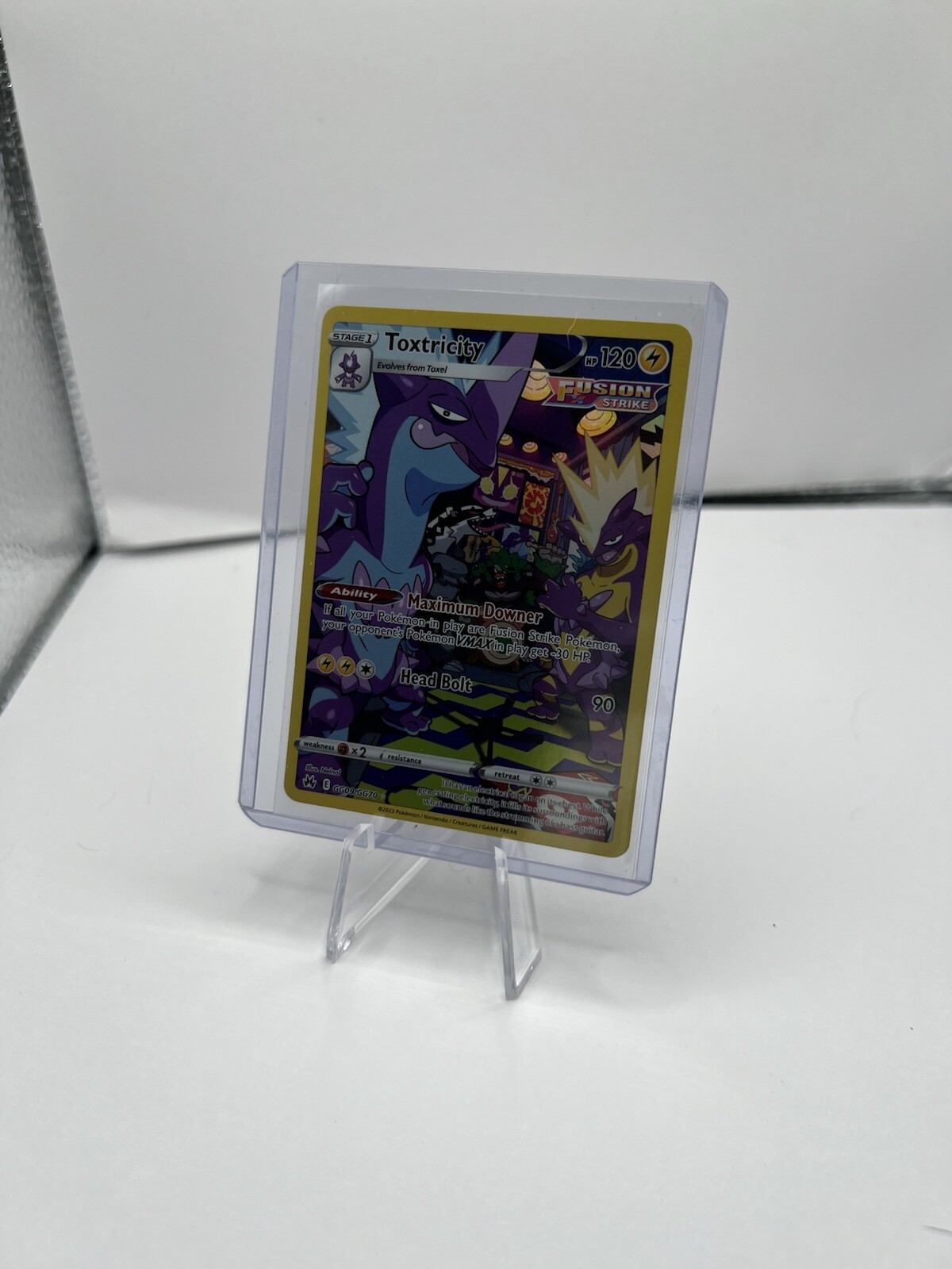 🔥Pokémon TCG-Toxtricity-Crown Zenith-GG09/GG70-Holo Rare-M/NM!🔥
