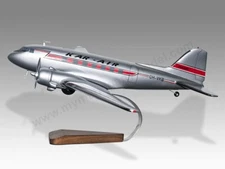 Douglas DC-3 KAR Air Desk Wood Airplane New Model Large Scale 1/72