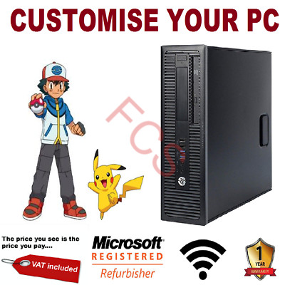 HP 800 G1 i5 6. Gen Quad Desktop SFF 32GB RAM SSD / HDD Windows 10 PC Computer