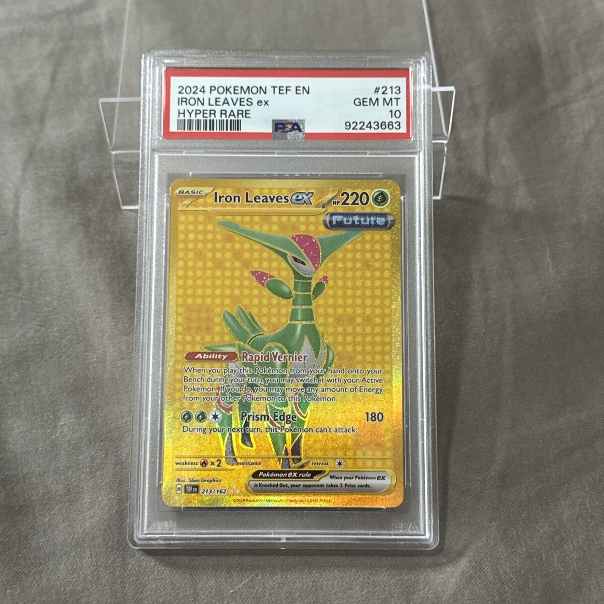 PSA 10 Pokémon Temporal Forces Iron Leaves ex 213/162 | eBay PSA 10 Pokémon Temporal Forces Iron Leaves ex 213/162 | eBay
