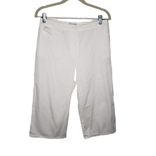 Chico's Capris White Size S 6-8 Comfort Lightweight Crop Pants