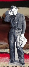 Will Rogers Western Figure Tabletop Display Standee From Actual Photo 10" Tall