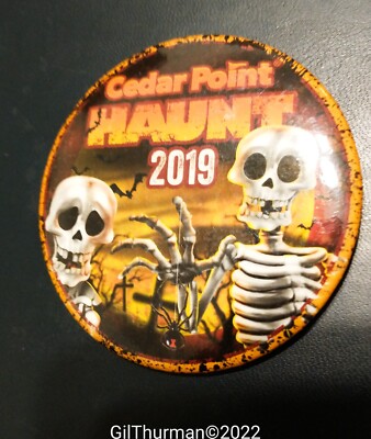Cedar Point Halloween Haunt 2019 Button Pin
