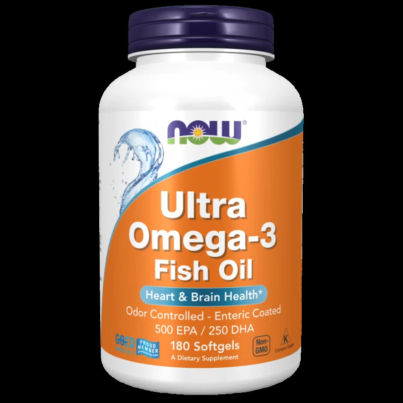 Now Foods Ultra Omega-3 500 EPA / 250 DHA, 180 capsules