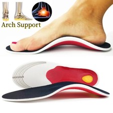 Orthotic Shoe Insoles High Arch Support Plantar Fasciitis Flat Feet Inserts Pad