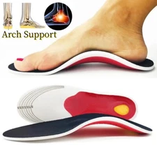 Orthotic Shoe Insoles High Arch Support Plantar Fasciitis Flat Feet Inserts Pad