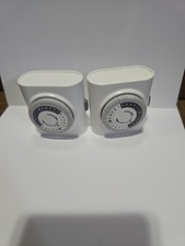  2-Pk GE Indoor Plug-In 24-Hour Mechanical Timer White 56177