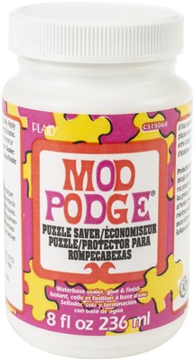3 Pack Plaid Mod Podge Puzzle Saver 8ozCS15068