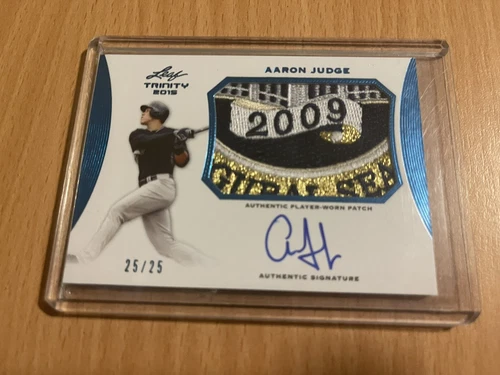 2015 Leaf Trinity Aaron Judge NY Yankees SICK Patch AUTOGRAPH /25 WOW Ebay 1/1 - Picture 3 of 5