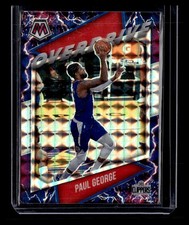 2020-21 Panini Mosaic #8 Paul George Overdrive Prizm