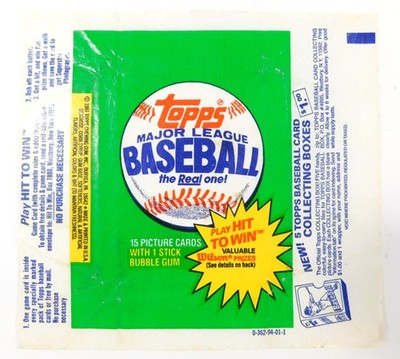 1981 Topps Baseball Wax Wrapper ~ Collecting Boxes Variations