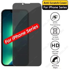 For iPhone 17 16 15 14 13 12 11 XR X Privacy Screen Protector Anti-Spy Glass Lot