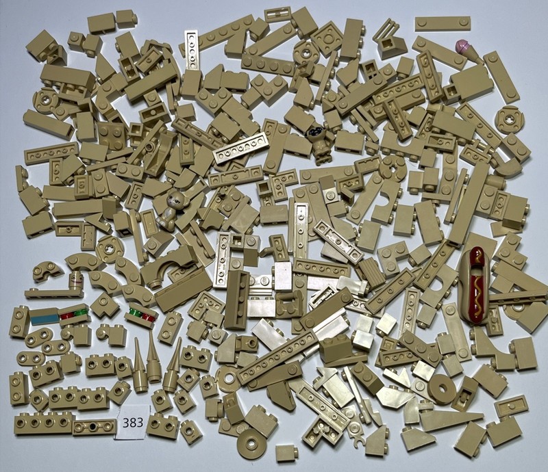 Lego 300 Tan Small Bricks Plates Friends Girls Princess Modified Accessories 383