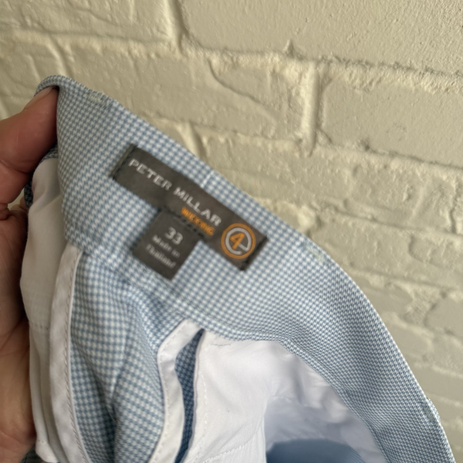 Peter Millar Current Light Blue Performance Mens … - image 12