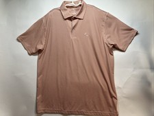 Rhoback Don't Mess  Texas print and flag ridge Burnt Orange Polo sz XL