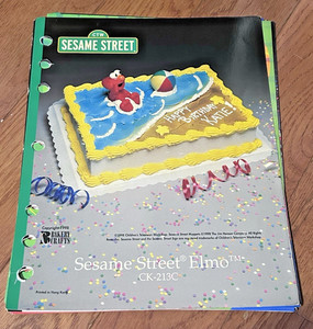 Sesame Street Elmo Birthday Cake Insert Display Bakery Craft