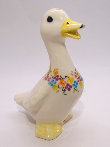Quacking Duck Floral Garland Pie Bird Vent BLP Babbacombe Pottery ENGLAND