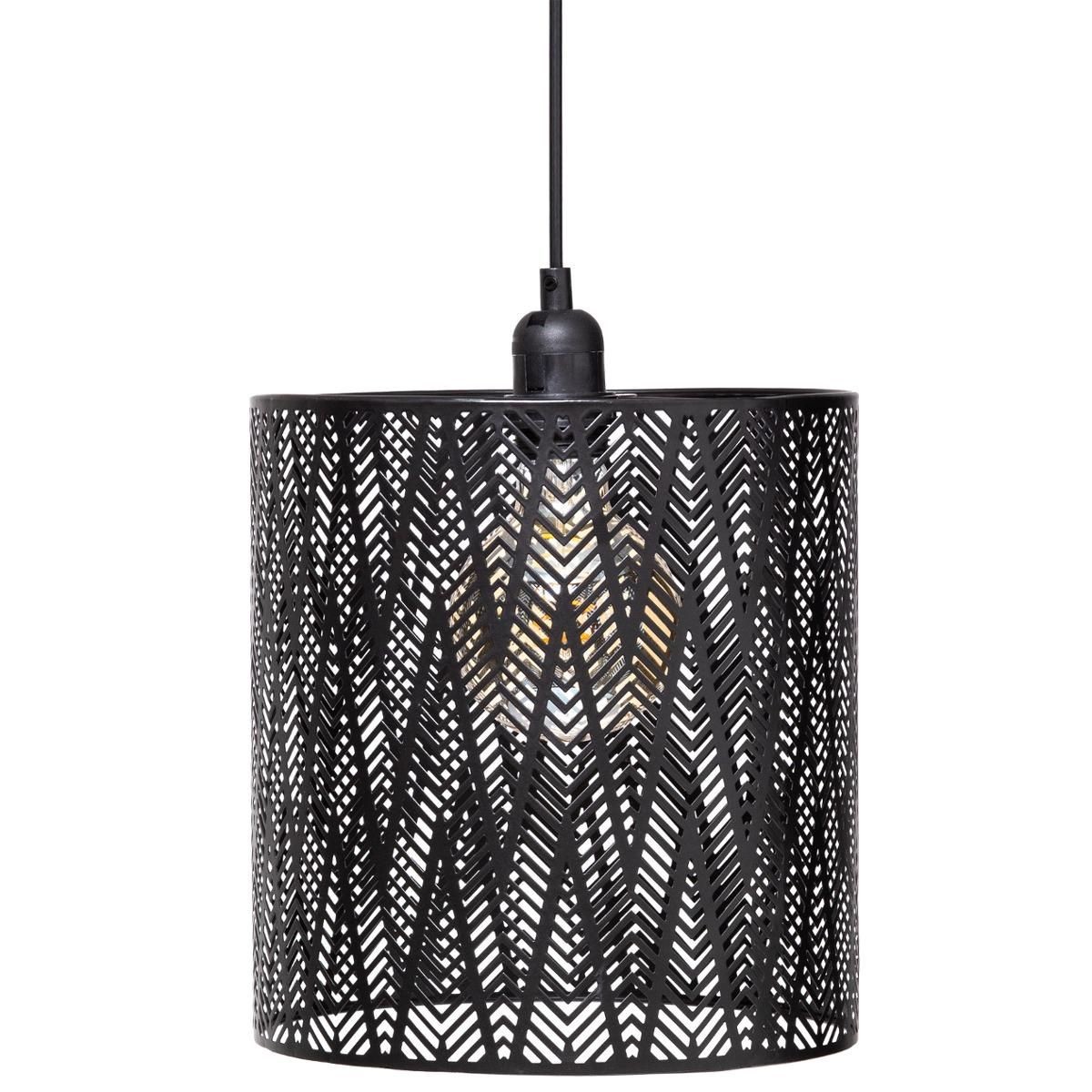 Suspension Cota en métal noir de 31cm idéale au-dessus de la table à manger