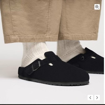 Birkenstock Boston Suede Leather Clogs Size: US 7-7.5 / EU 38 Width:regular/wide