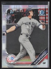 2019 Bowman Draft #BDC-82 Jake Sanford Chrome Refractor NY Yankees