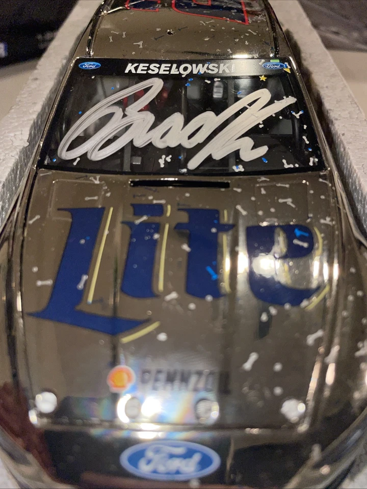 Brad Keselowski 2014 Miller Lite Las Vegas Win Color Cromo Elite ¡1 de solo 25! Foto 4 de 4