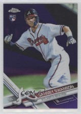 2017 Topps Chrome Purple Refractor 213/299 Dansby Swanson #8 Rookie RC 01is