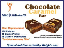 CHOCOLATE CARAMEL BAR Weight Loss | 3 Boxes | SIMILAR TO Optifast® 800