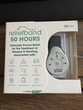 Reliefband 50 Hour relief for the treatment of nausea and vomiting.