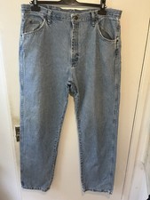 Herren Light Denim Vintage Wrangler Jeans Gr&ouml;&szlig;e 38 W 32 Bein -K